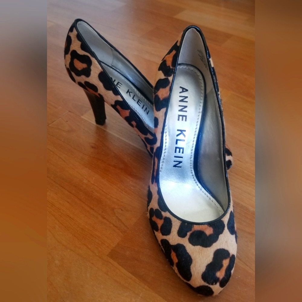 Calvin Klein Cowhide Leopard Print Heels